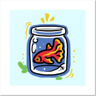 Beta Fish Jar Posters and Art